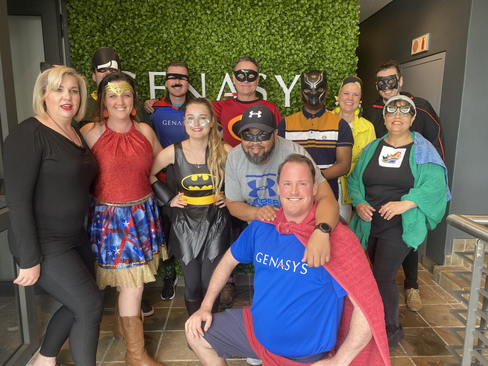 Genasys staff supporting Superhero Day for Cupcakes of Hope