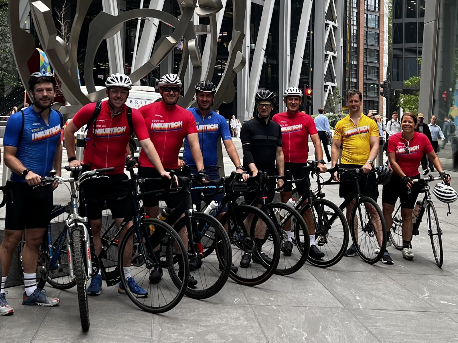 Genasys Tour de Insurtech outside Lloyds of London