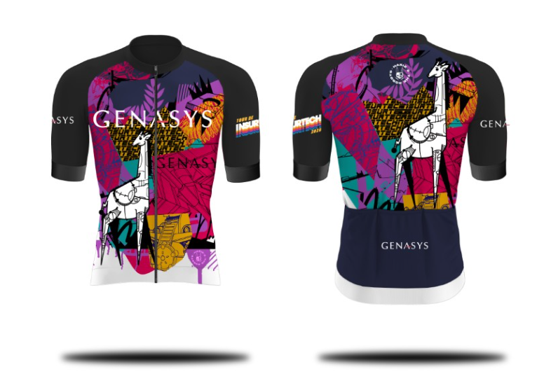 Genasys Tour de InsurTech 2026 cycle jersey