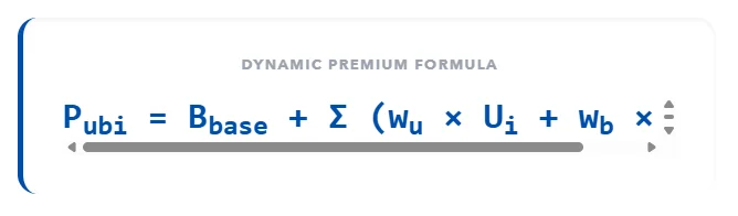 Usage-Based Insurance UBI | Actuarial Model 2
