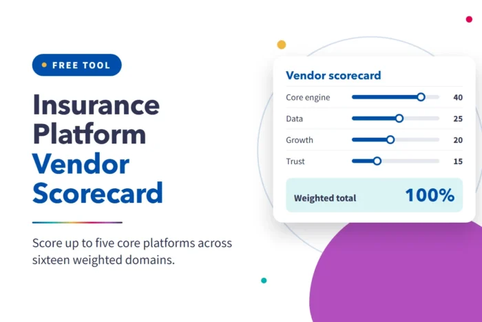 Insurance Platform Vendor Scorecard